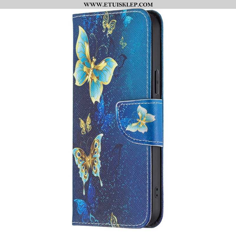 Etui Folio do iPhone 13 Pro Max Niesamowite Motyle